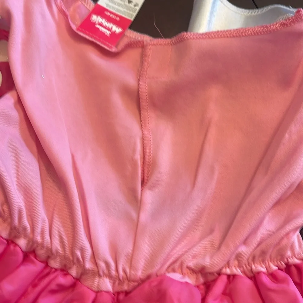 Disney Jr. Minnie mouse Pink Polka Dot Dress costume with Bow 4 - 6x